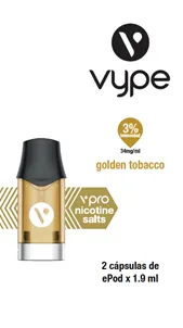 Capsula Vuse Epod Golden Blend x 2 Intensidad 3%