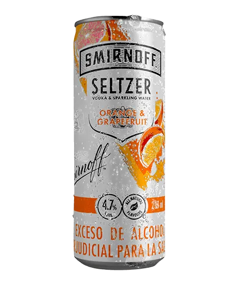 Smirnoff Seltzer Orange & Grapefruit x 250ml